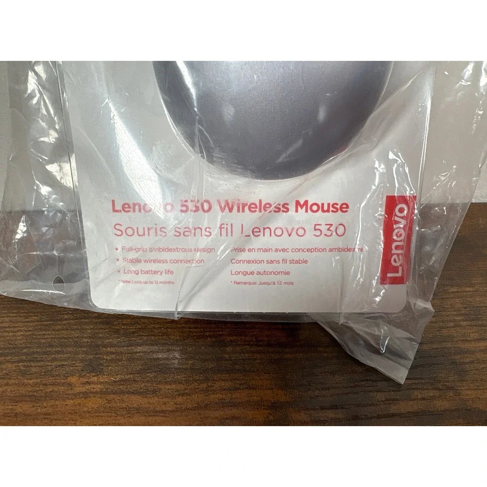 Lenovo 530 Wireless Mouse‎ Platinum Grey 1200 DPI Ambidextrous GY40Z18984 NEW